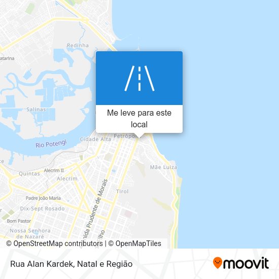Rua Alan Kardek mapa