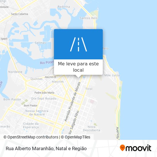 Rua Alberto Maranhão mapa