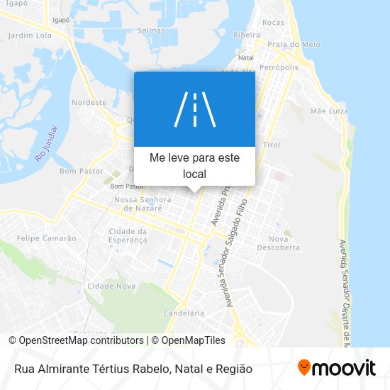 Rua Almirante Tértius Rabelo mapa