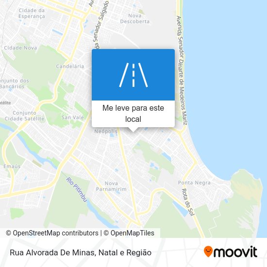 Rua Alvorada De Minas mapa