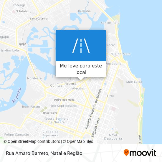 Rua Amaro Barreto mapa