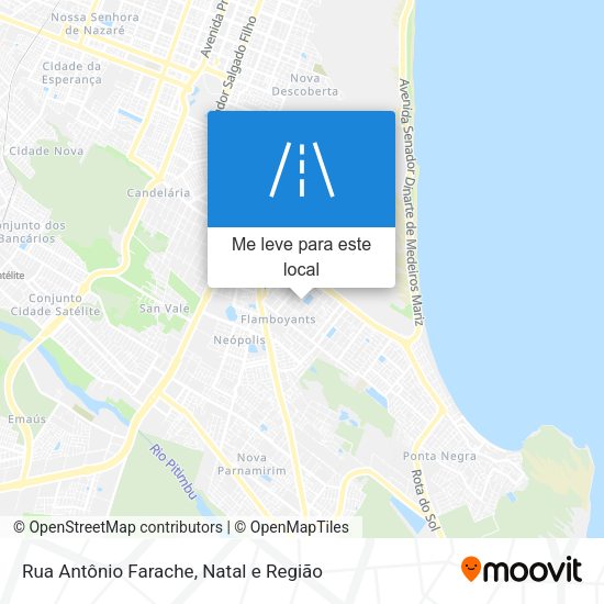 Rua Antônio Farache mapa