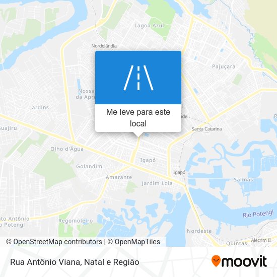 Rua Antônio Viana mapa