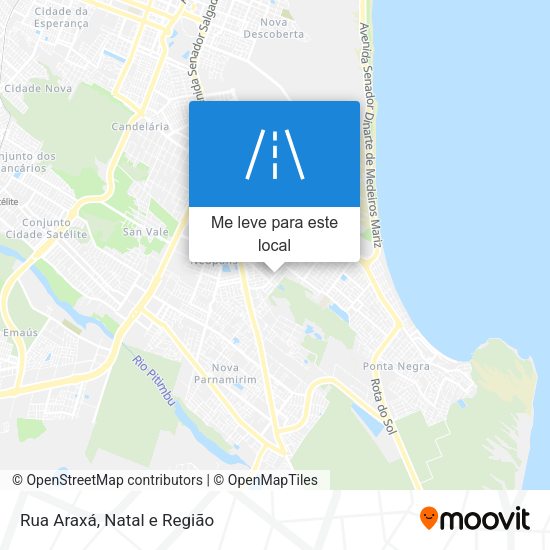 Rua Araxá mapa
