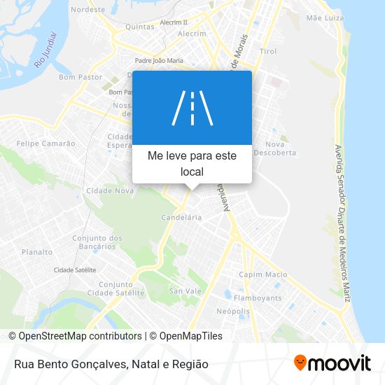 Rua Bento Gonçalves mapa