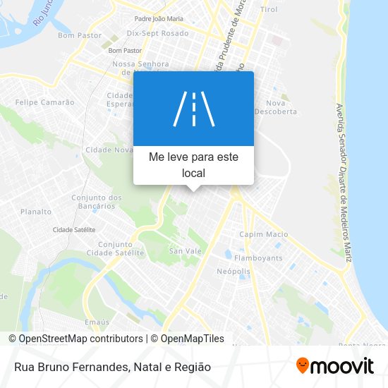 Rua Bruno Fernandes mapa