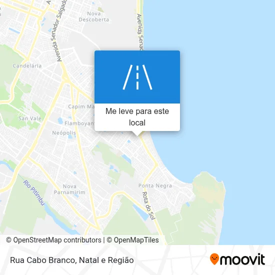 Rua Cabo Branco mapa