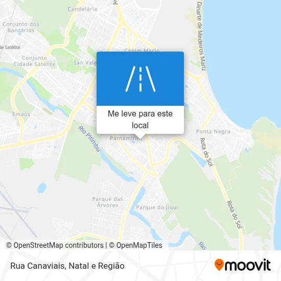 Rua Canaviais mapa