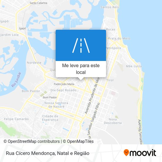 Rua Cícero Mendonça mapa