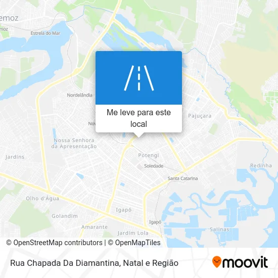 Rua Chapada Da Diamantina mapa