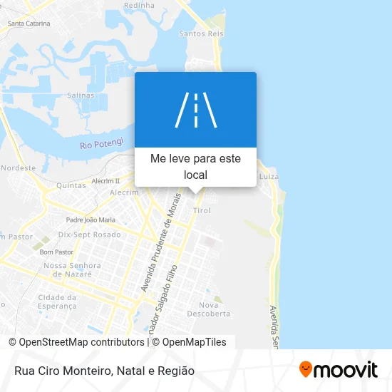 Rua Ciro Monteiro mapa