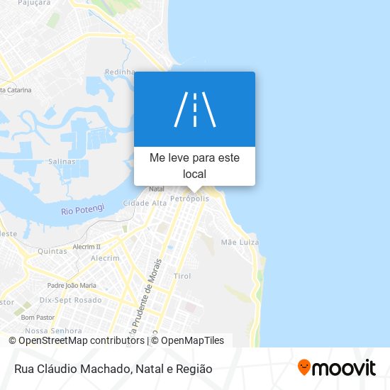 Rua Cláudio Machado mapa