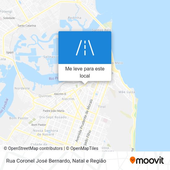 Rua Coronel José Bernardo mapa