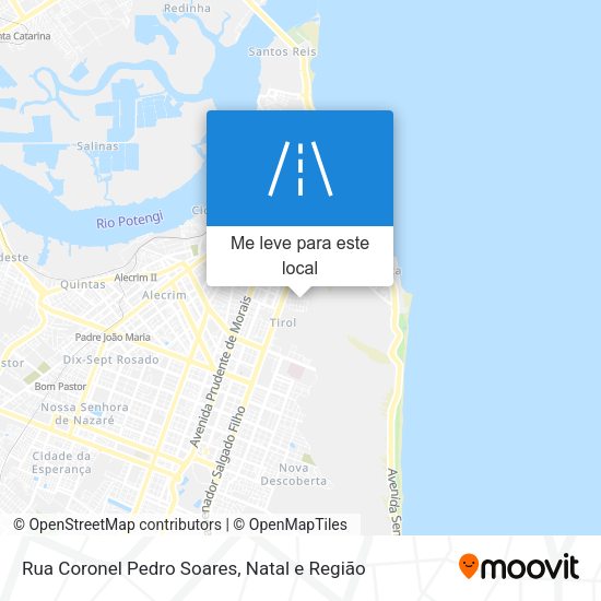 Rua Coronel Pedro Soares mapa