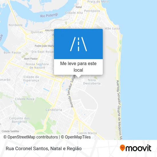 Rua Coronel Santos mapa