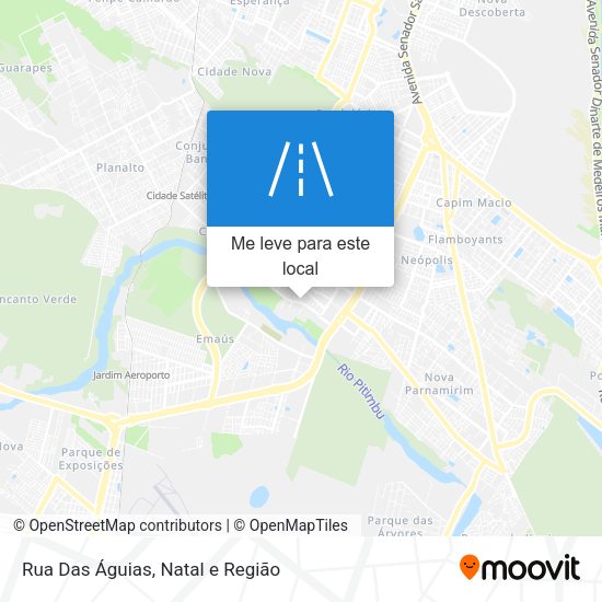 Rua Das Águias mapa