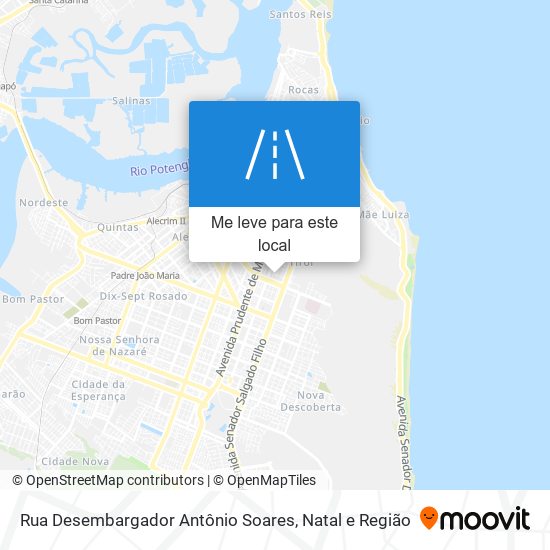 Rua Desembargador Antônio Soares mapa