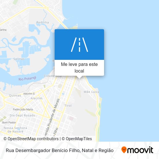 Rua Desembargador Benício Filho mapa