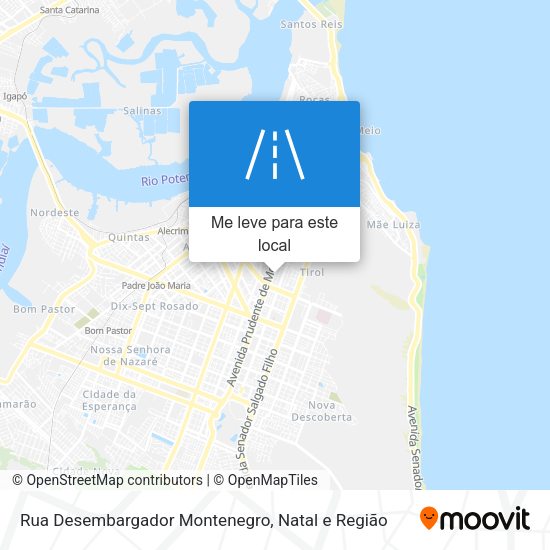 Rua Desembargador Montenegro mapa