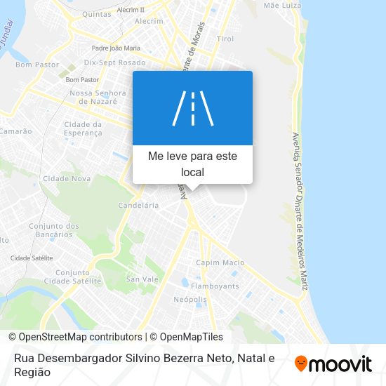 Rua Desembargador Silvino Bezerra Neto mapa
