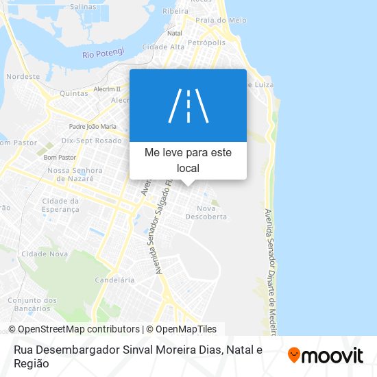 Rua Desembargador Sinval Moreira Dias mapa