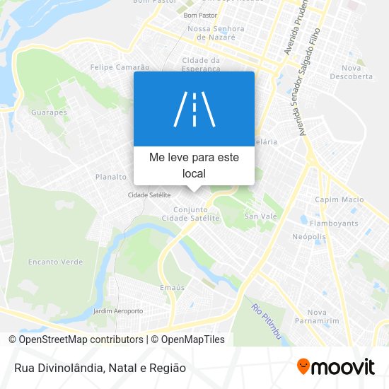 Rua Divinolândia mapa