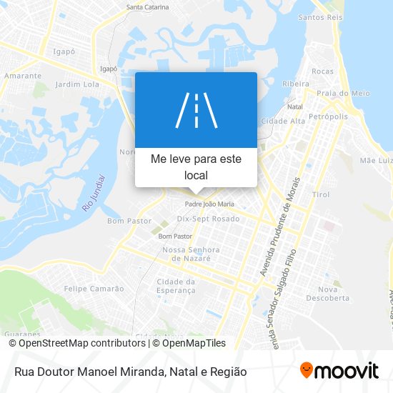 Rua Doutor Manoel Miranda mapa