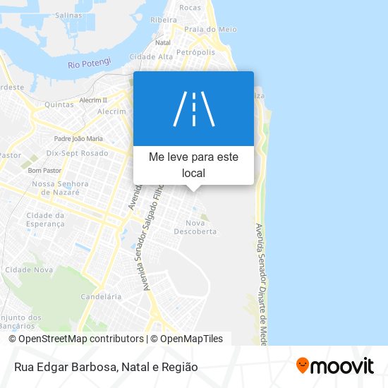 Rua Edgar Barbosa mapa