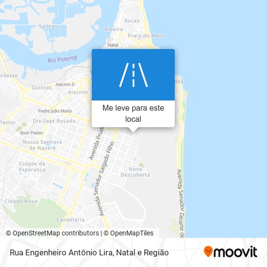 Rua Engenheiro Antônio Lira mapa