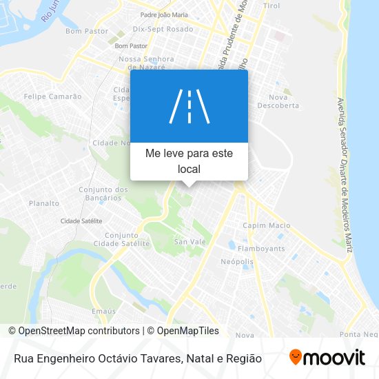 Rua Engenheiro Octávio Tavares mapa