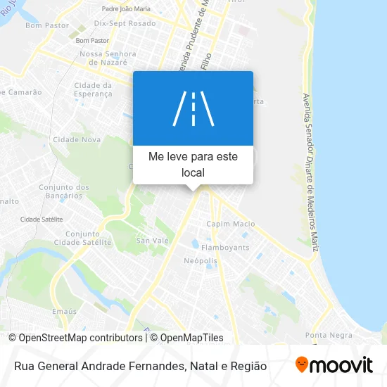 Rua General Andrade Fernandes mapa