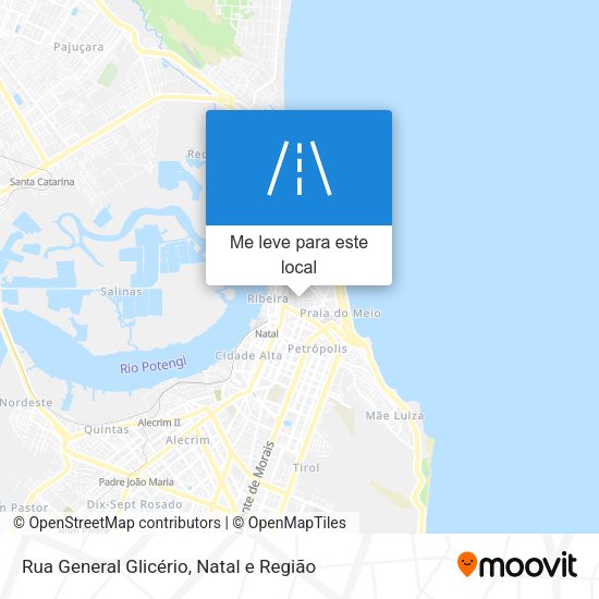 Rua General Glicério mapa