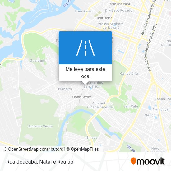 Rua Joaçaba mapa
