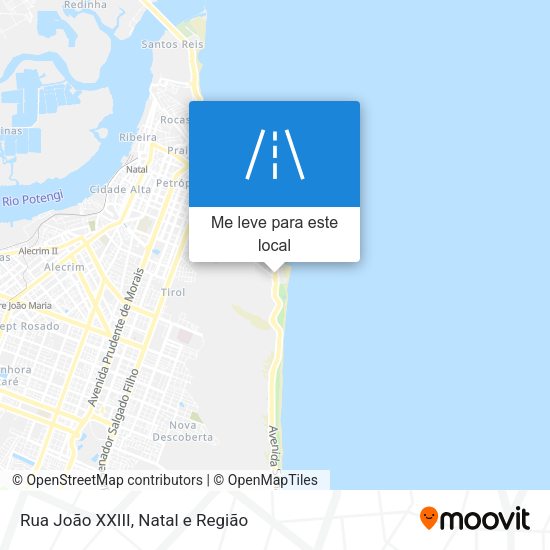 Rua João XXIII mapa