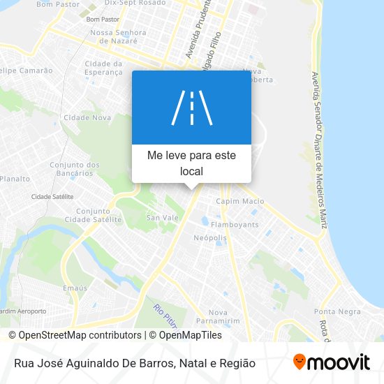 Rua José Aguinaldo De Barros mapa