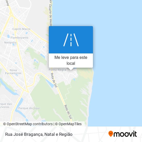 Rua José Bragança mapa