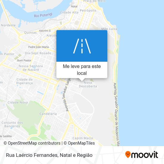 Rua Laércio Fernandes mapa