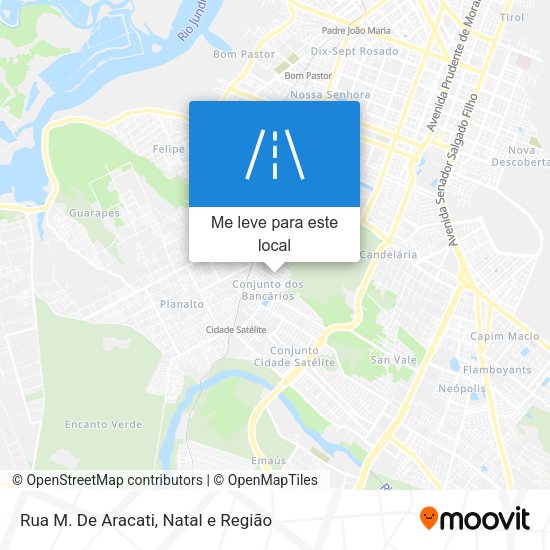 Rua M. De Aracati mapa