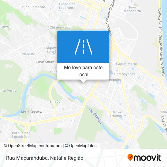 Rua Maçaranduba mapa