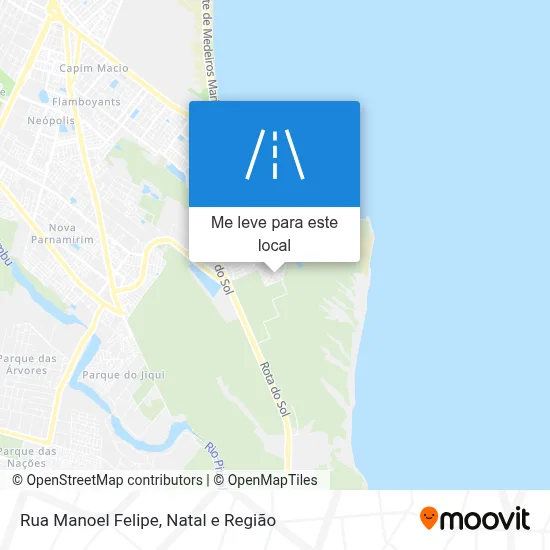 Rua Manoel Felipe mapa