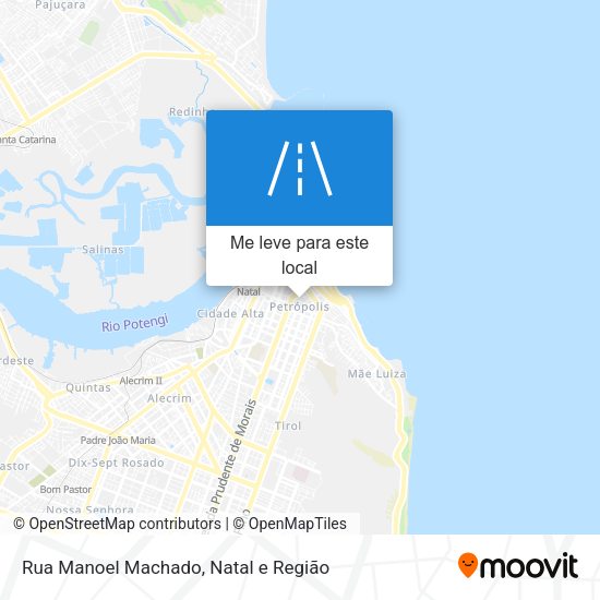 Rua Manoel Machado mapa