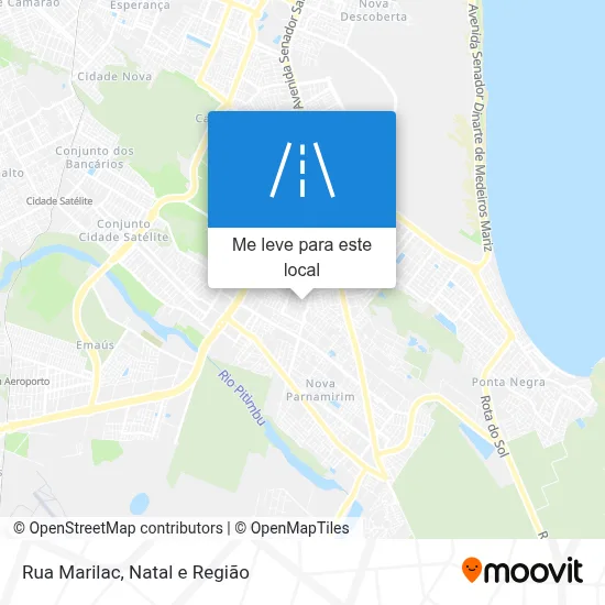 Rua Marilac mapa