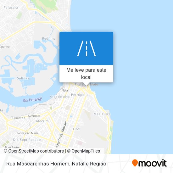 Rua Mascarenhas Homem mapa
