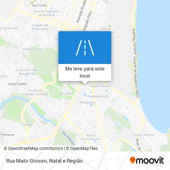 Rua Mato Grosso mapa