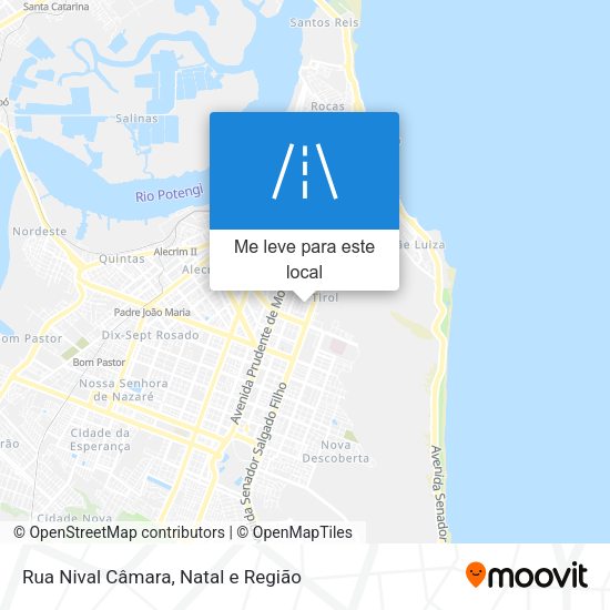 Rua Nival Câmara mapa
