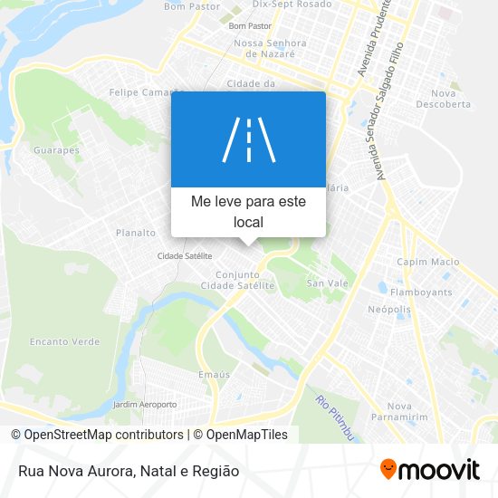 Rua Nova Aurora mapa