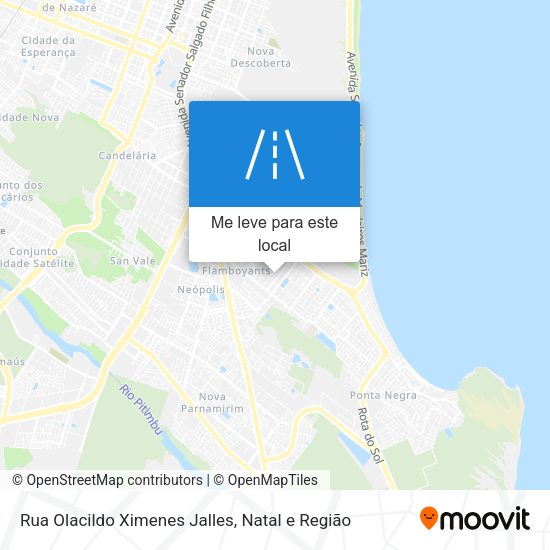 Rua Olacildo Ximenes Jalles mapa