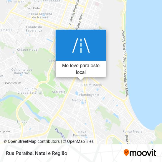 Rua Paraíba mapa