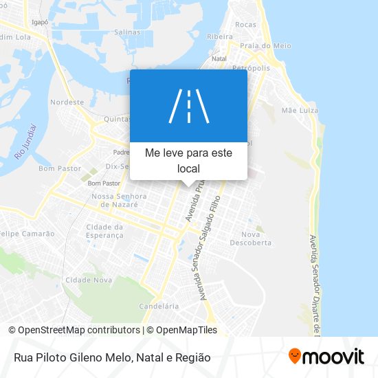 Rua Piloto Gileno Melo mapa