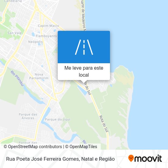 Rua Poeta José Ferreira Gomes mapa